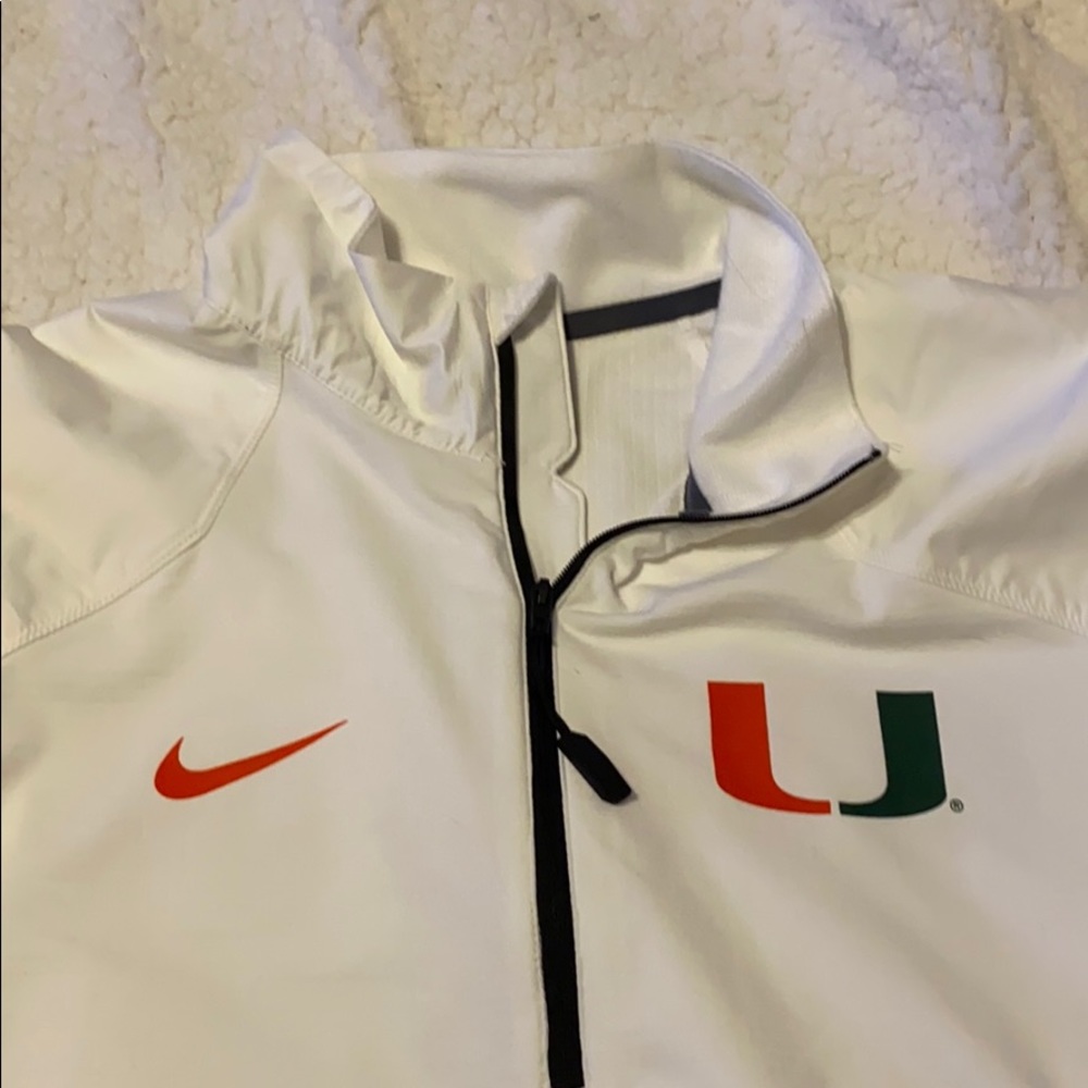 Nike dri fit University of Miami pullover jacket